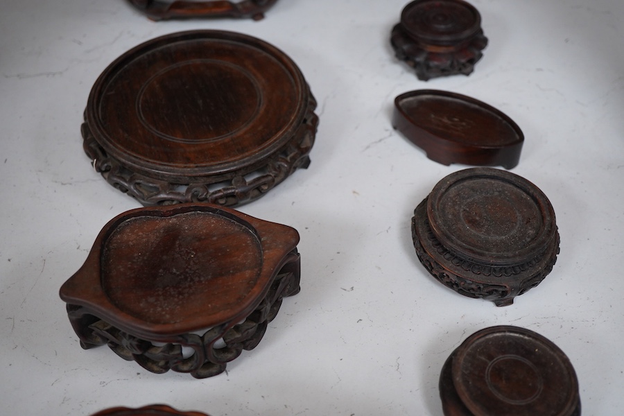 A collection of Chinese hardwood stands